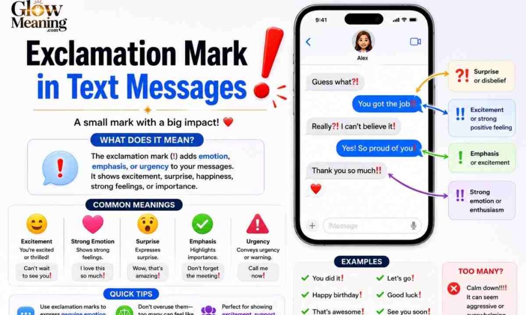 Exclamation Mark in Text Messages