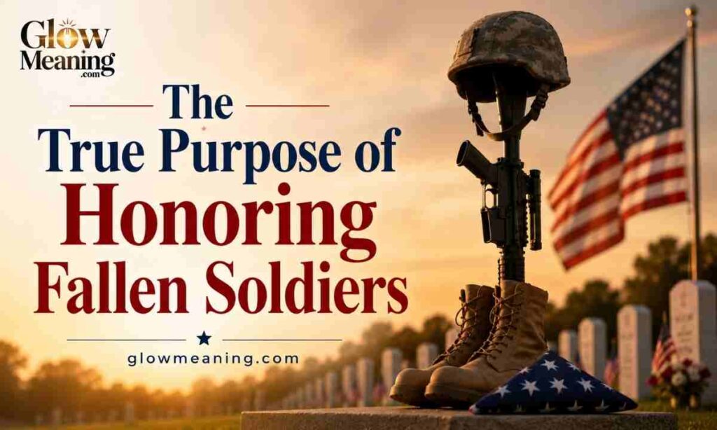 The True Purpose of Honoring Fallen Soldiers