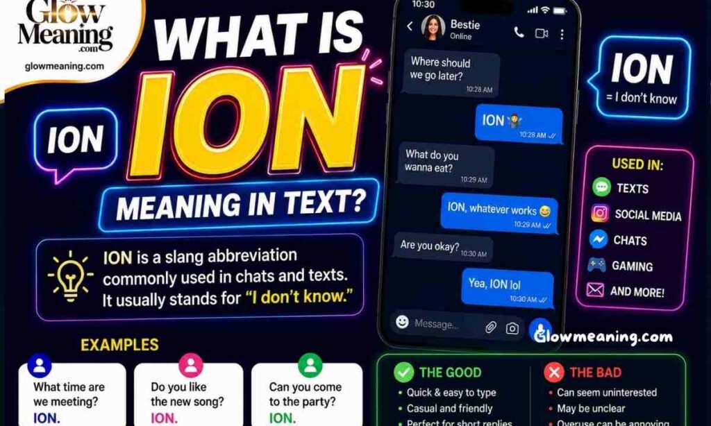 What Is ION Meaning in Text