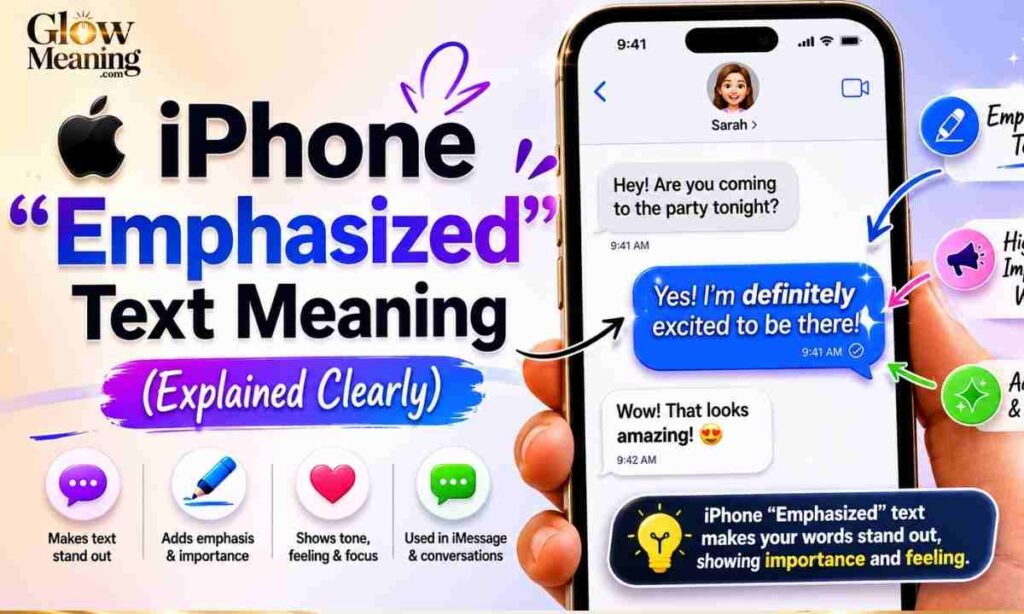 iPhone "Emphasized" Text Meaning (Explained Clearly)