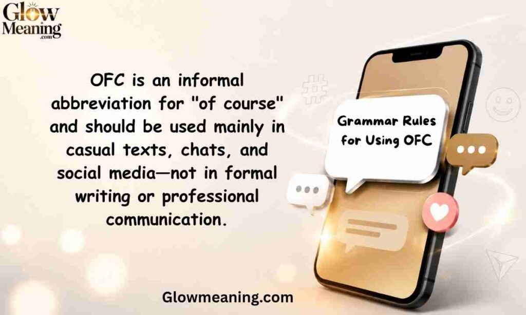 Grammar Rules for Using OFC