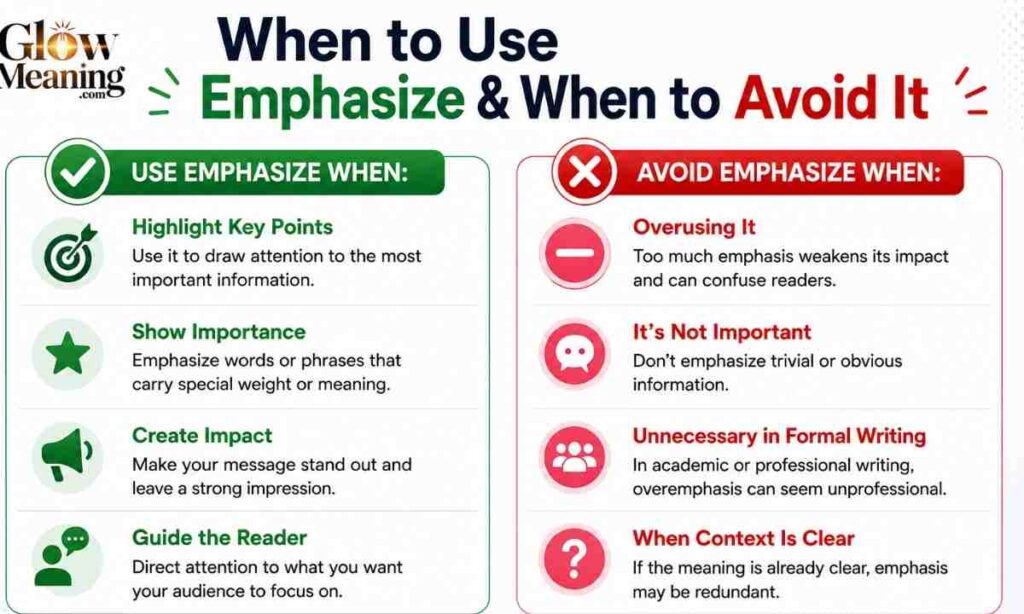 When to Use Emphasize & When to Avoid It