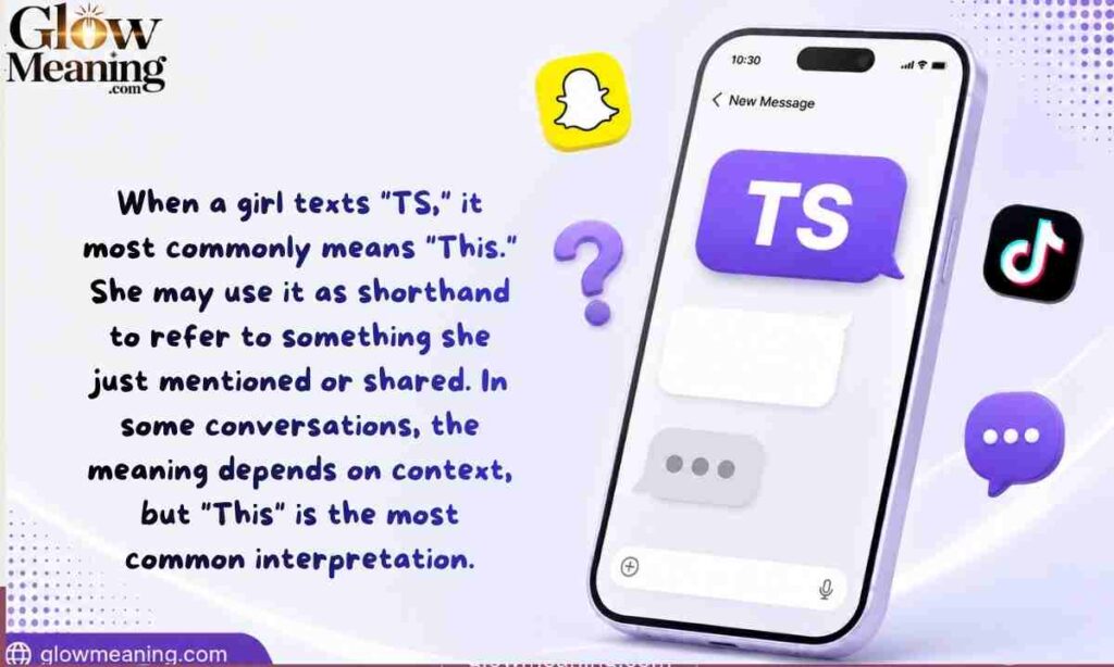 TS Meaning in Text From a Girl
