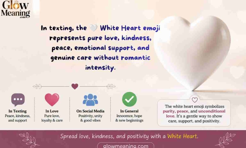 What Does the White Heart Emoji Mean in Texting
