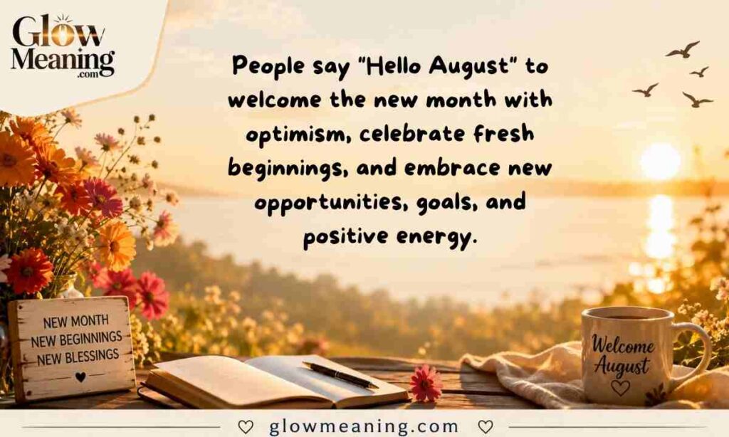 Why Do People Say Hello August