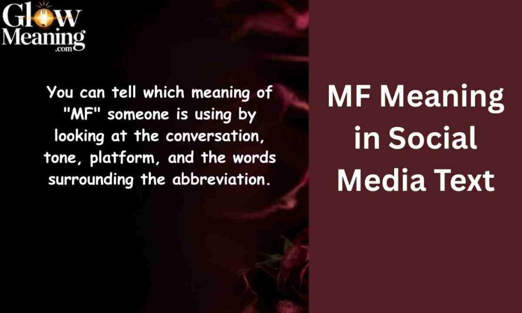 How to Tell Which MF Meaning Someone Is Using