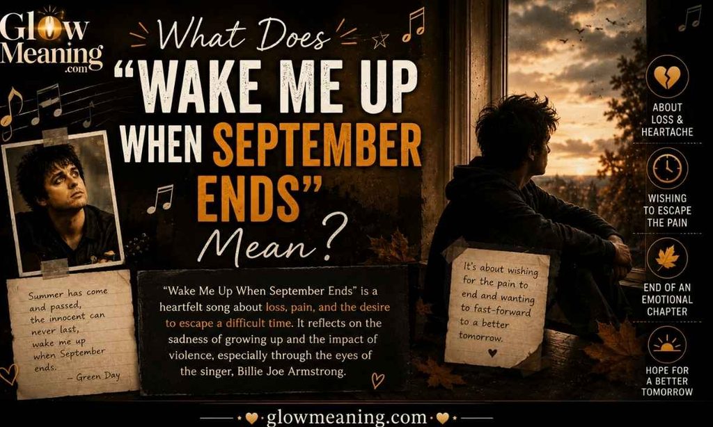 What Does Wake Me Up When September Ends Mean