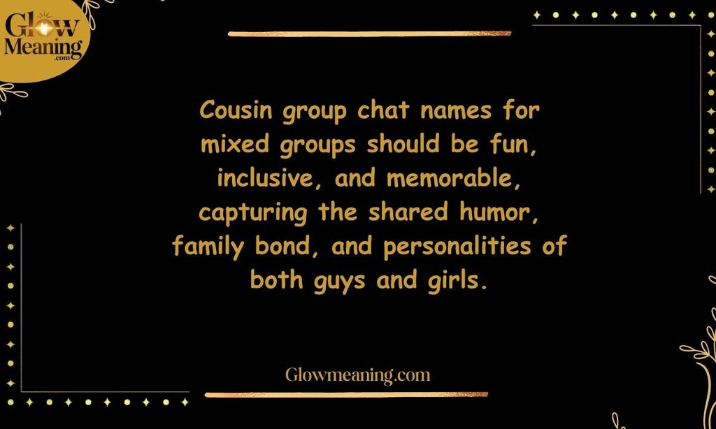 Cousin Group Chat Names for Mixed Groups