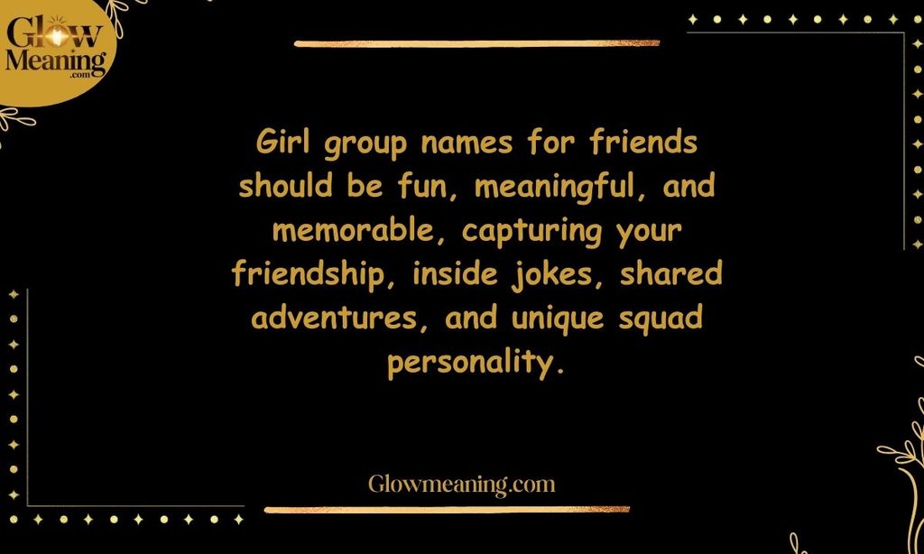 Girl Group Names for Friends